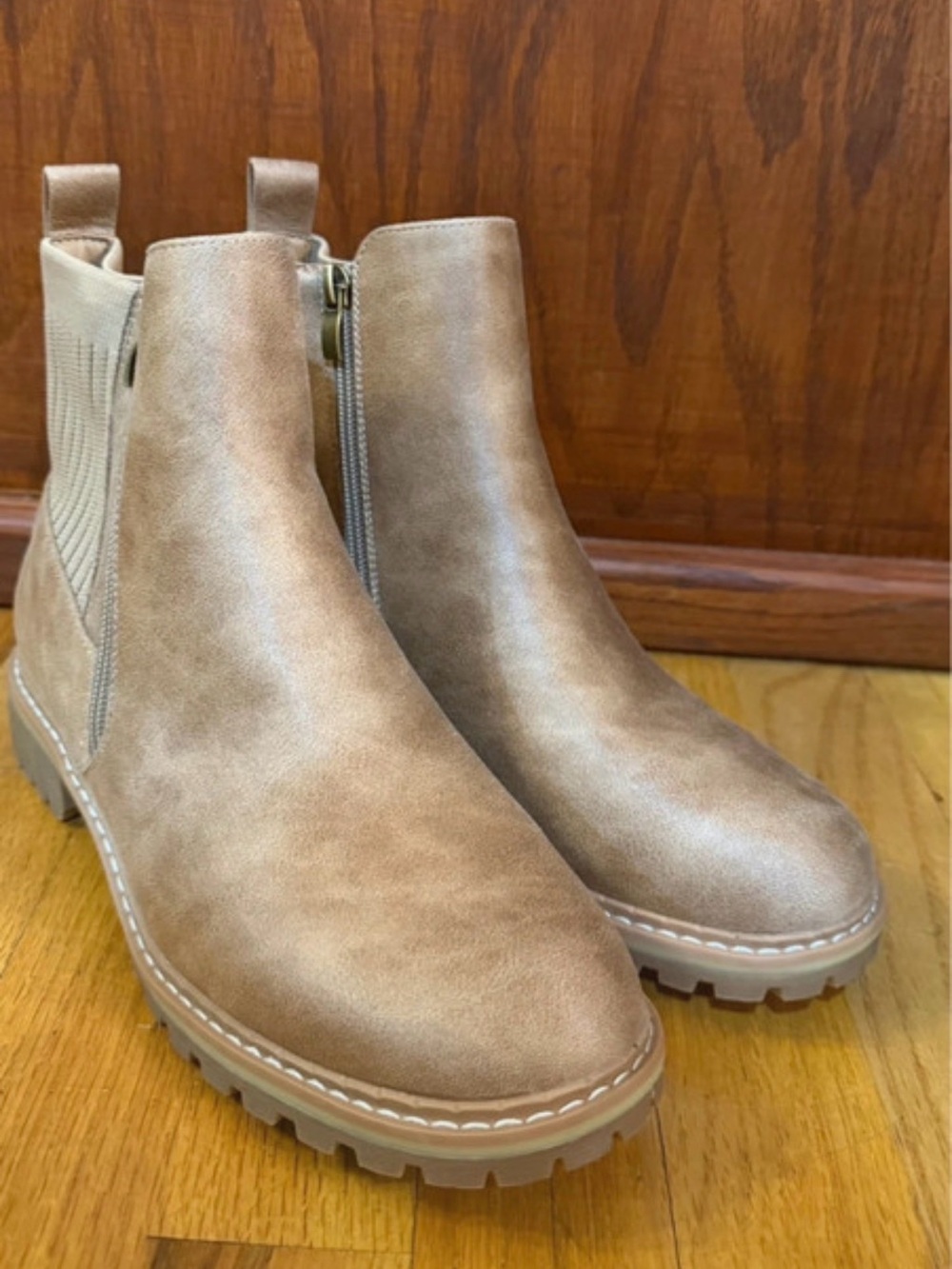 Corky’s Tan Chelsea Ankle Boots - Versatile Casual Style Size 9 NWOT